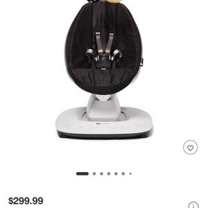 Black Baby Swing with Colorful Mobile